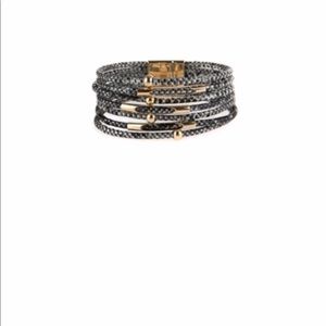 Snake print magnetic bracelet